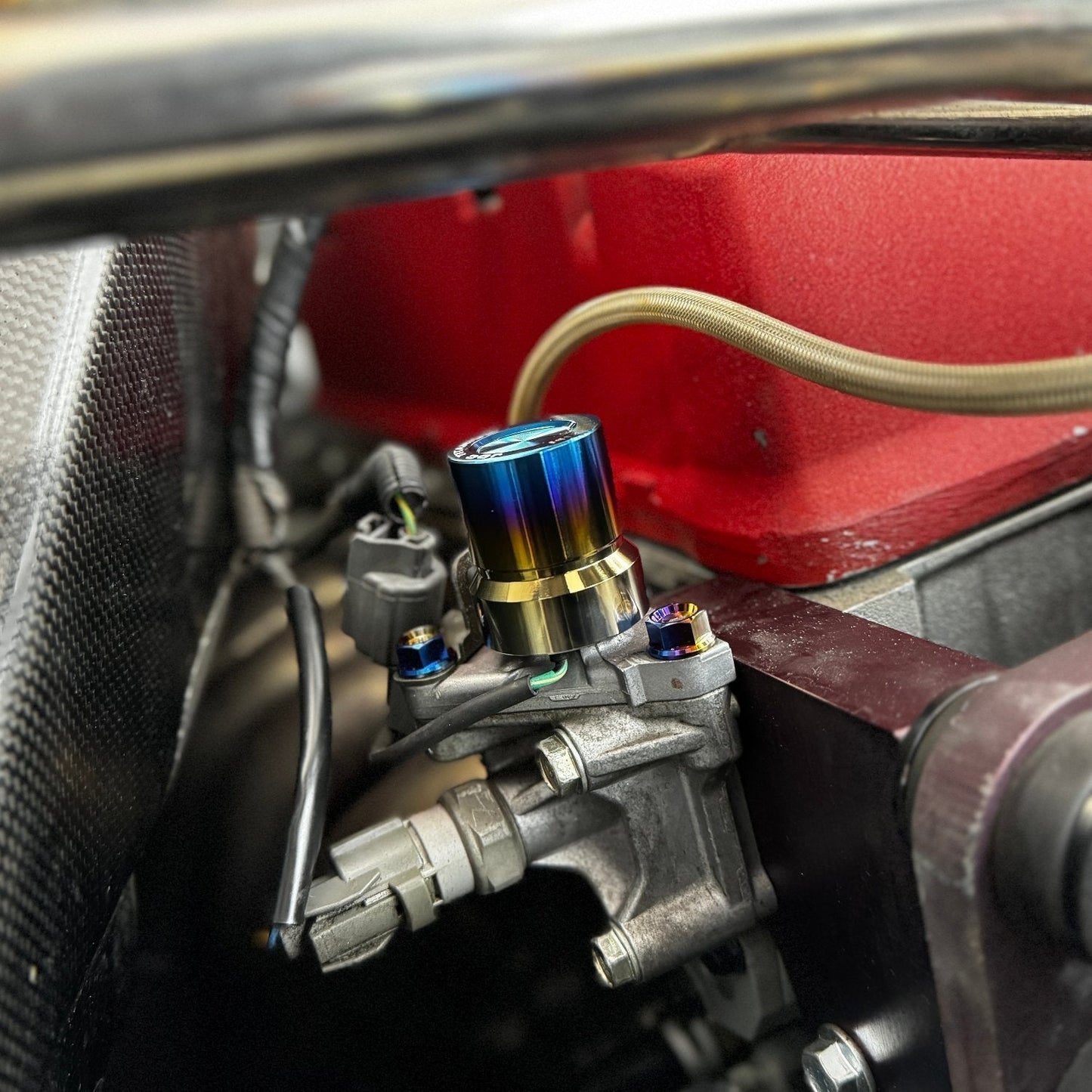 V-TEC Solenoid Cover -  Titanium