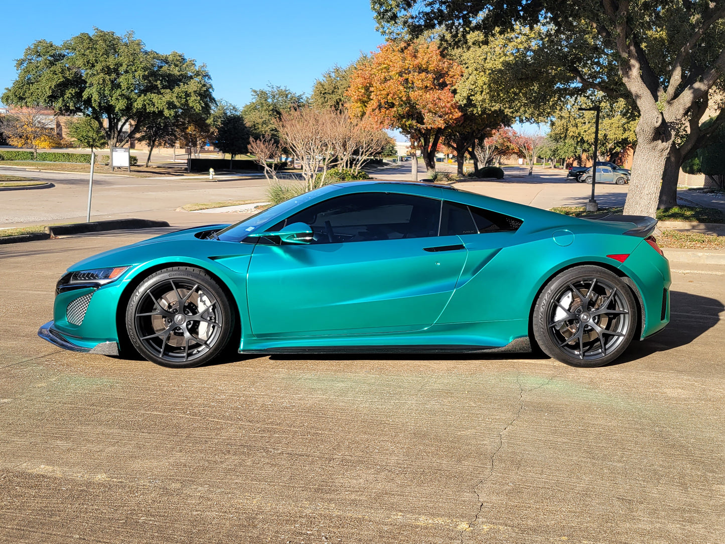 PRIDE NSX 2017-2022 Carbon Side Skirt Extensions