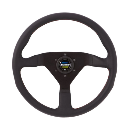 Steering Wheel - Spoon Sports 340mm - Black Leather/Red Stitching
