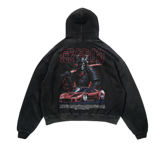 Jacket - Hoodie - Reaper of the Rising Sun NSX - Vintage Acid Wash