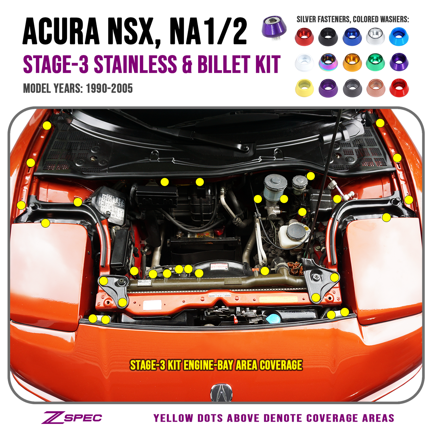 Dress Up Bolts - NSX (91-05) - Stage 3 Fastener Kit