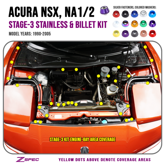 Dress Up Bolts - NSX (91-05) - Stage 3 Fastener Kit