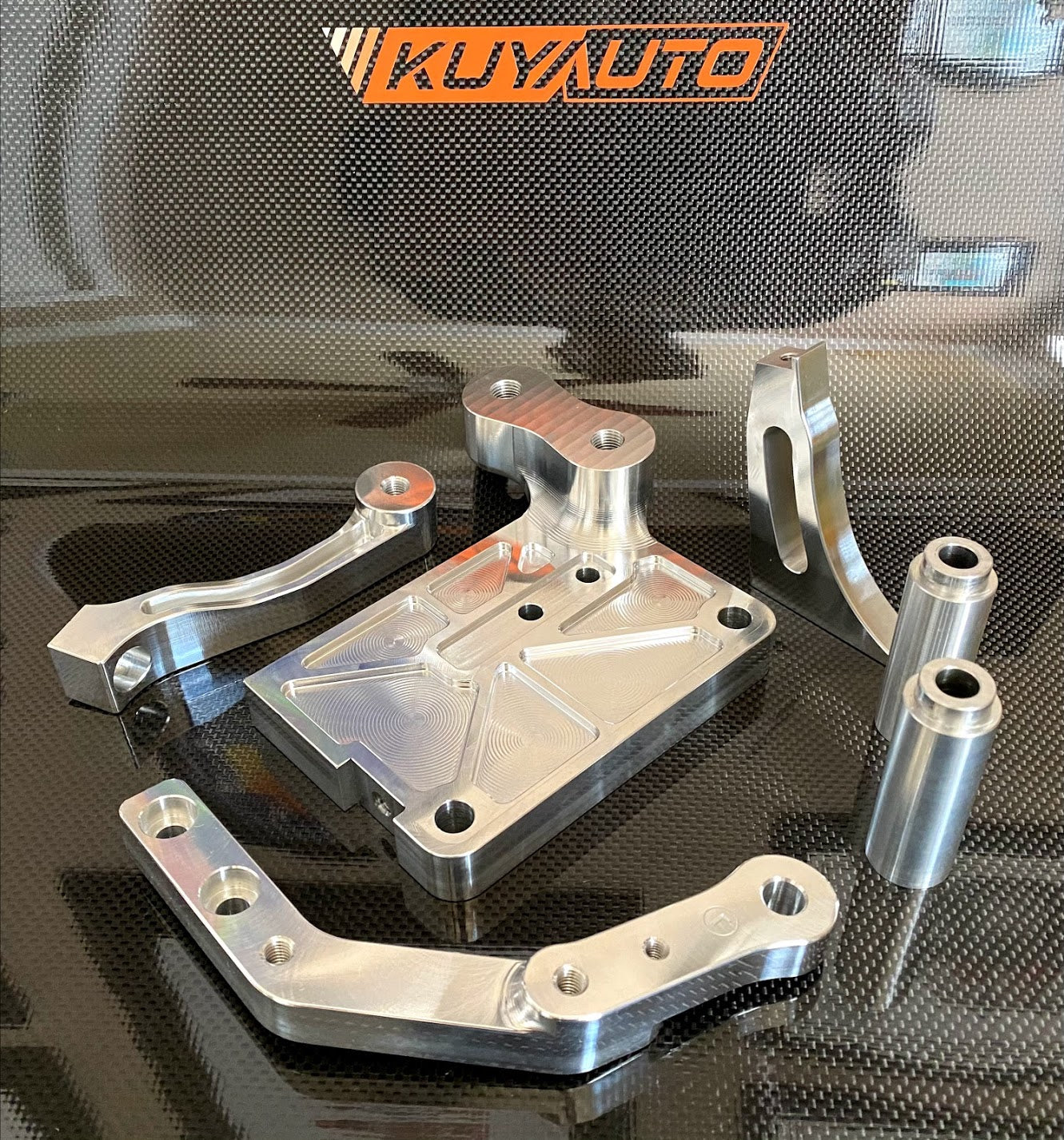 FOUNDRY3 NSX FEATHERWEIGHT BILLET ALTERNATOR BRACKET