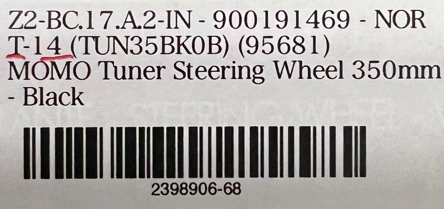 Momo Steering Wheel - Tuner