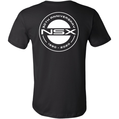 NSX 30th Anniversary Black White Logo - Short sleeve t-shirt