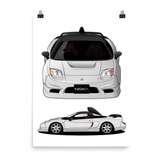 Poster - NSX-R GT - Anime Front and Side