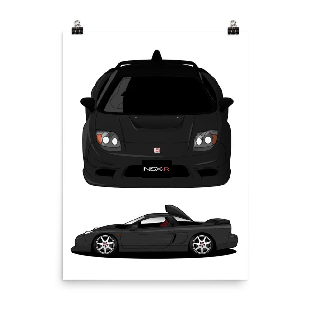 Poster - NSX-R GT - Anime Front and Side