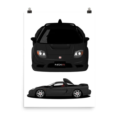 Poster - NSX-R GT - Anime Front and Side