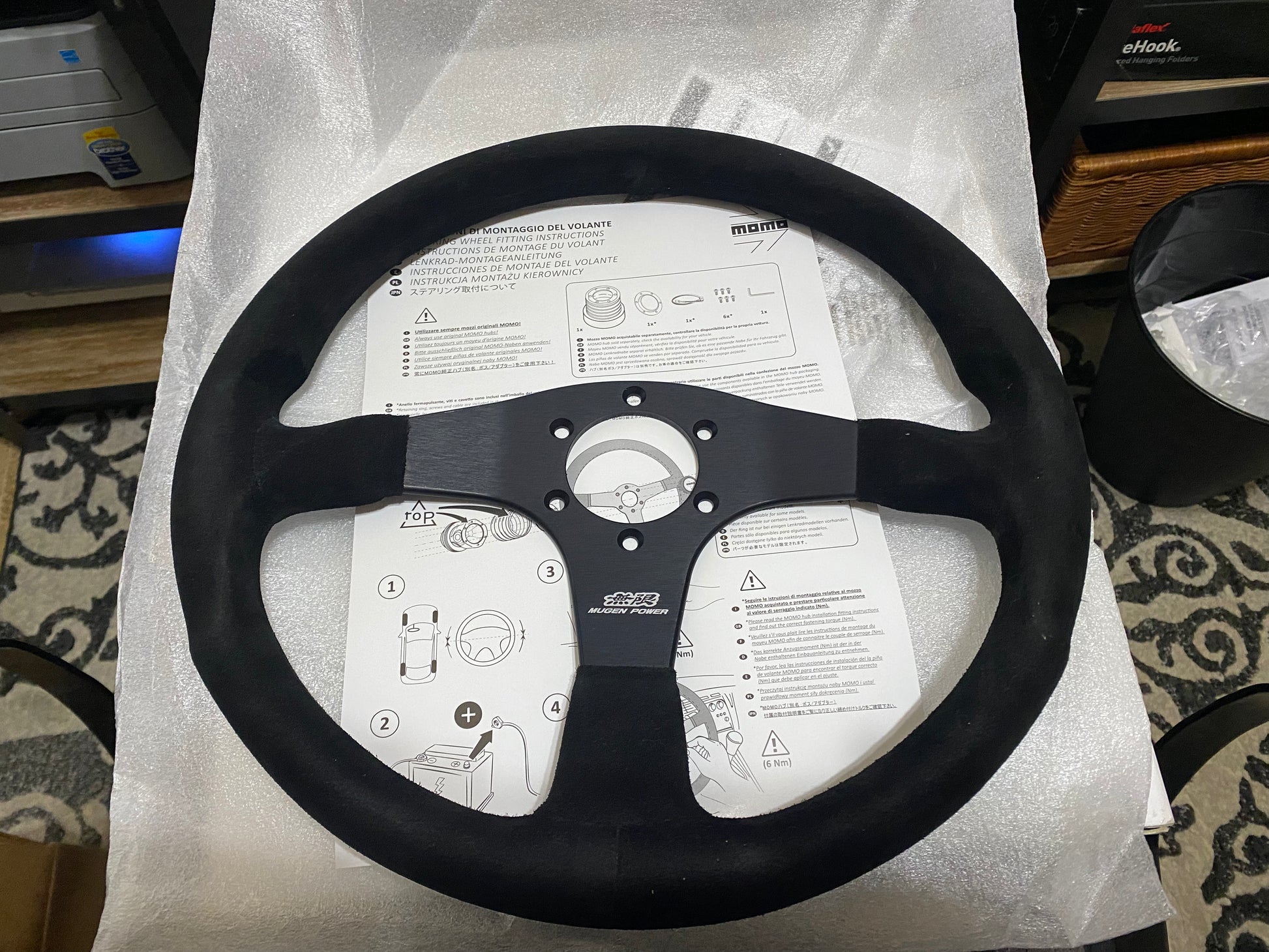 無限MUGEN STEERING WHEEL RACING3 Mugen 350mm Racing 3 Steering 無限MUGEN STEERING WHEEL RACING3 Mugen 350mm Racing 3 Steering