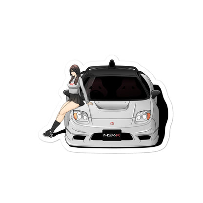 Sticker - NSXR GT Front with Anime Girl