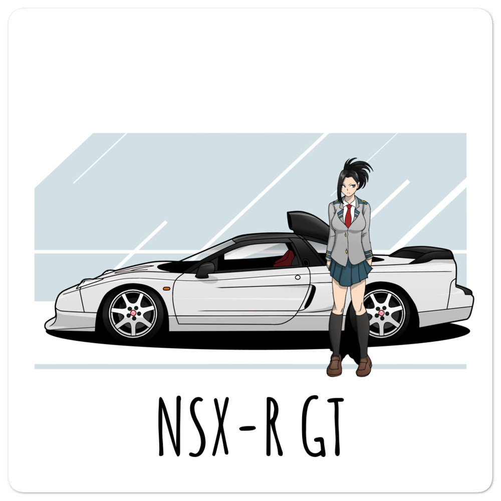 NSXR GT Side with Anime Girl - Bubble-free stickers