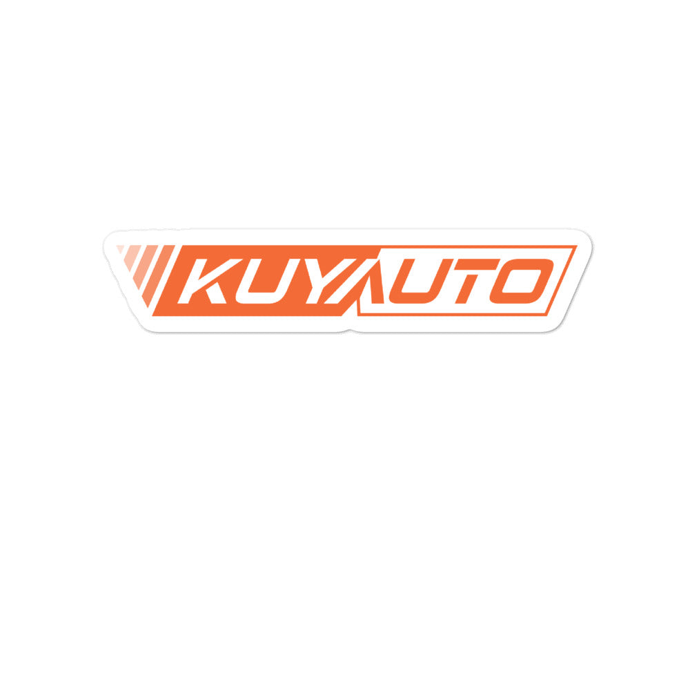 Kuya Auto Logo v2 - Orange - Bubble-free stickers