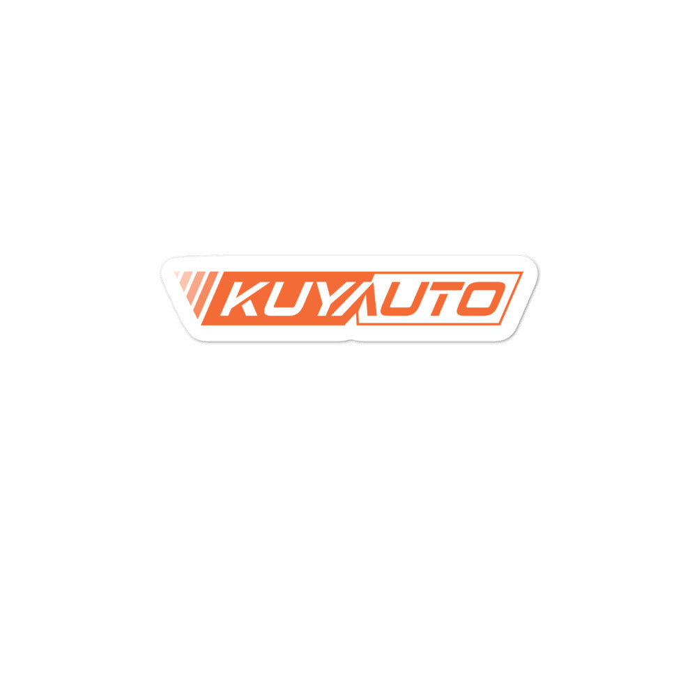 Kuya Auto Logo v2 - Orange - Bubble-free stickers