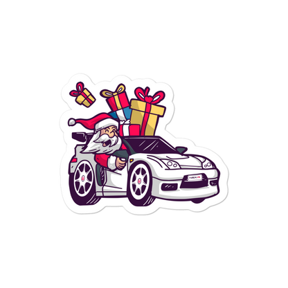 Santa Driving NSX - Bubble-free stickers