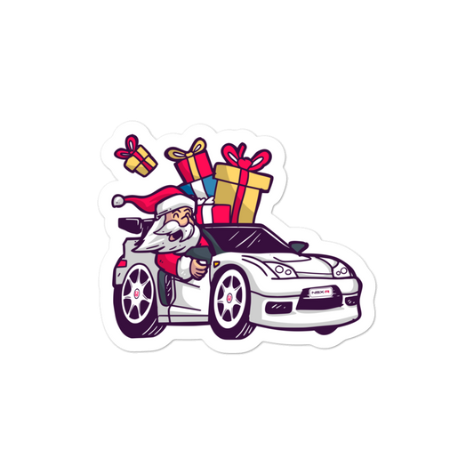 Santa Driving NSX - Bubble-free stickers