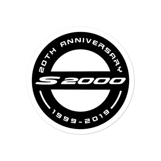 s2000 20th Anniversary Black - Bubble-free stickers