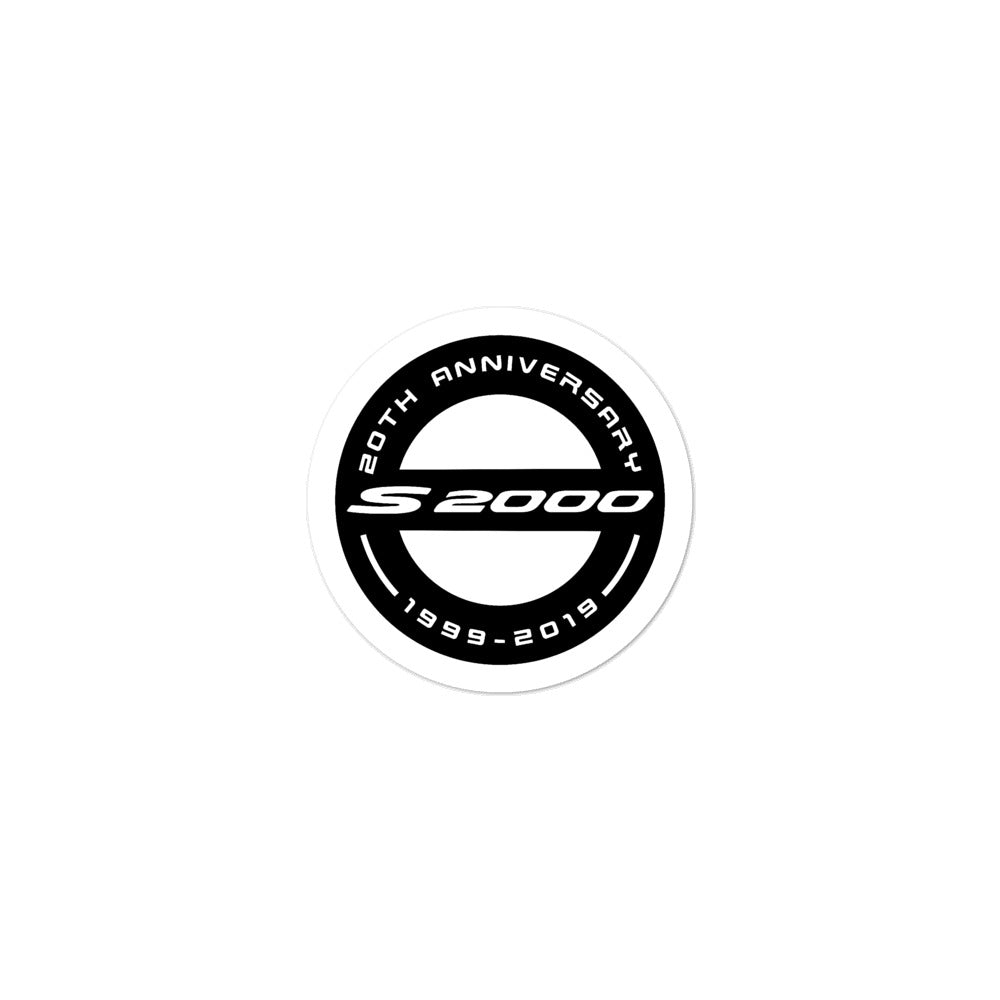 s2000 20th Anniversary Black - Bubble-free stickers