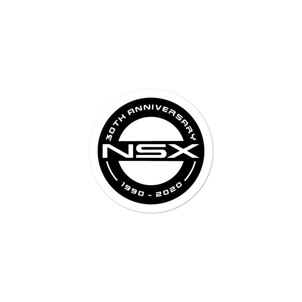 NSX 30th Anniversary Black Logo - Bubble-free stickers