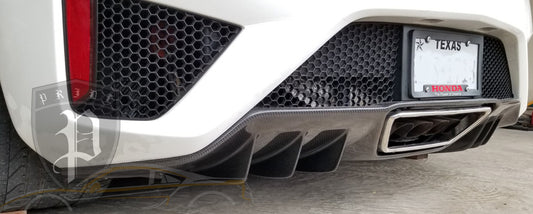 PRIDE NSX Rear Valance/Diffuser OE Style - Carbon 2017+